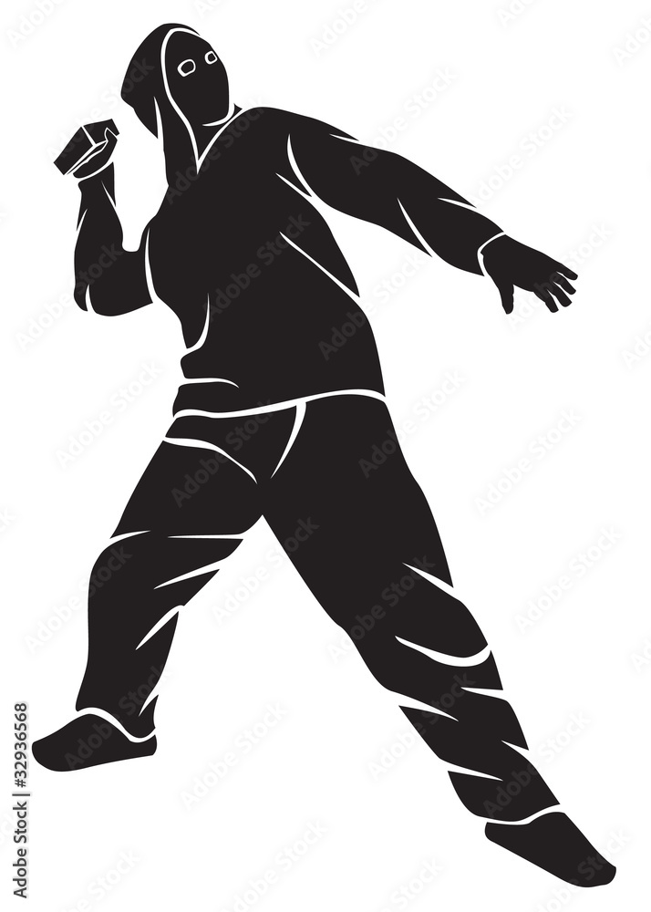 Fototapeta premium demonstrator (hooligan)