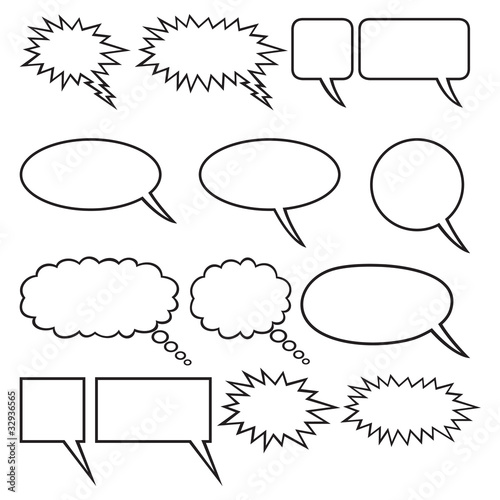 comic speech bubbles