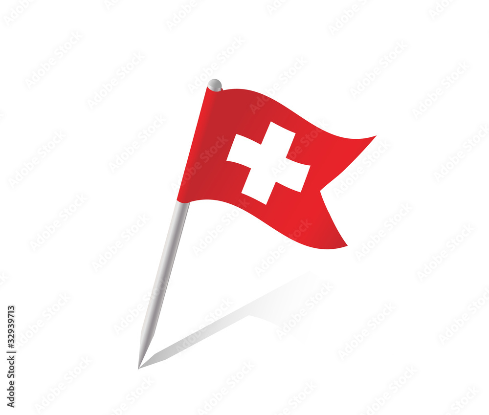 Schweiz Pin Flagge