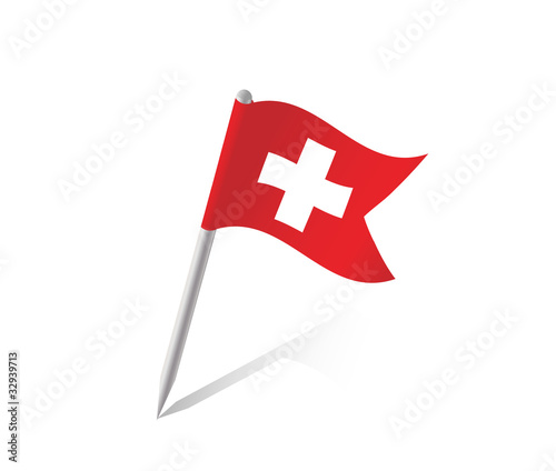 Schweiz Pin Flagge photo