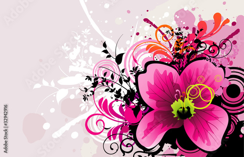 flower vector illustration design © chispas