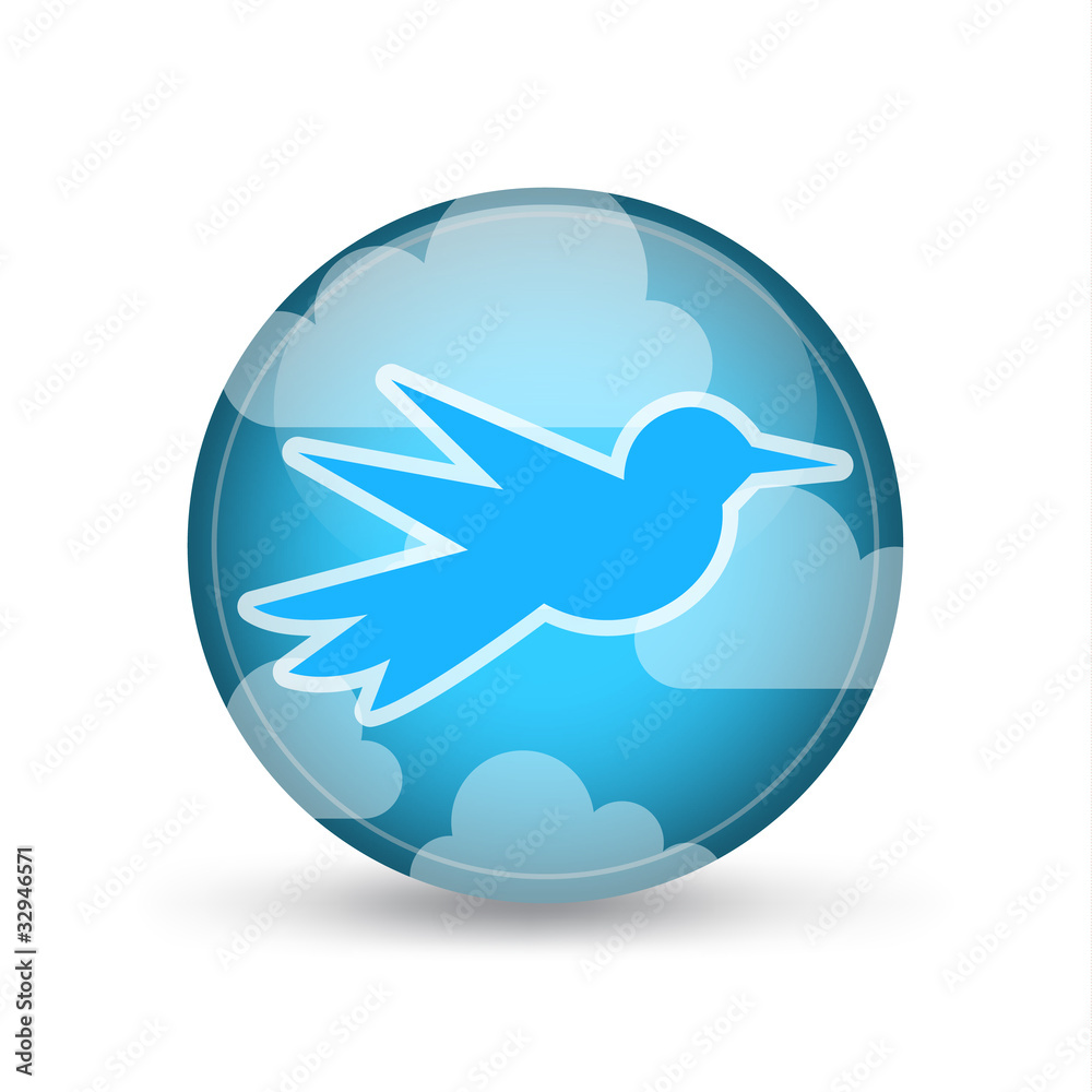 Bird Cloud Icon Bird Cloud Icon
