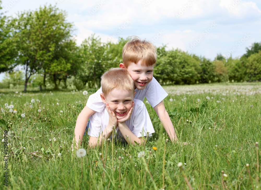 two brothers outdoors two brothers outdoors
