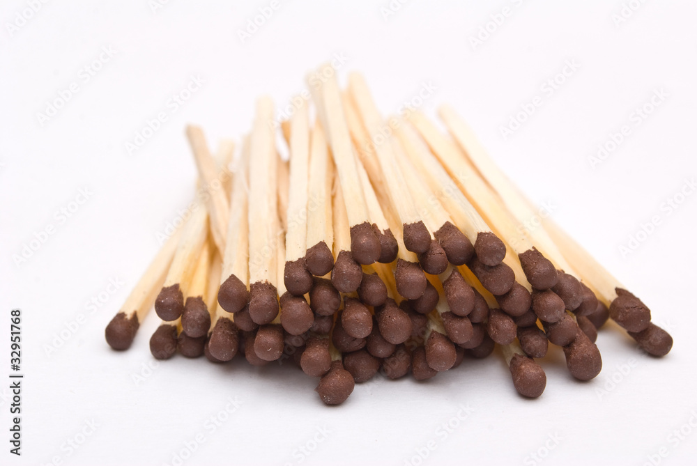 The match box and matches The match box and matches
