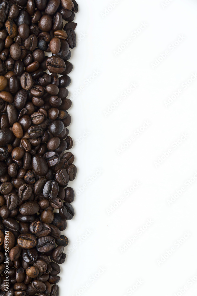 Naklejka premium Caffè su fondo bianco