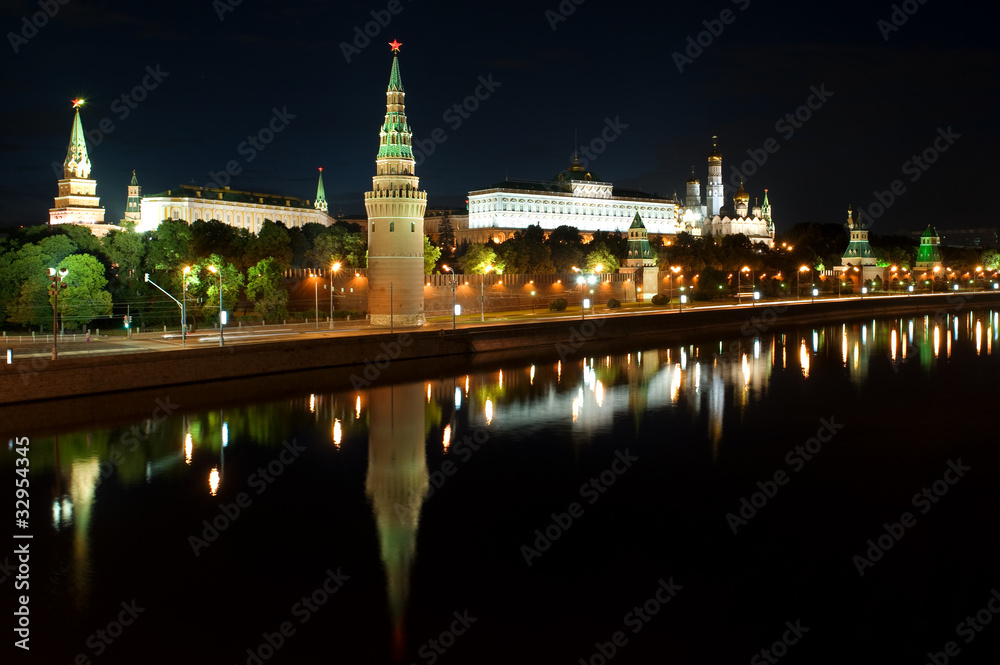 Kremlin in the Moscow close up