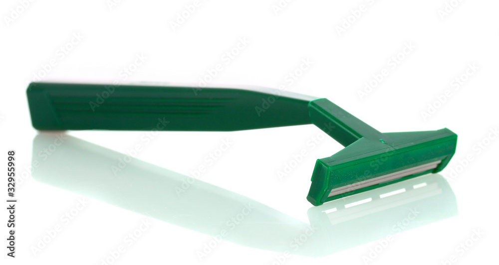 Safety razor on white background Safety razor on white background