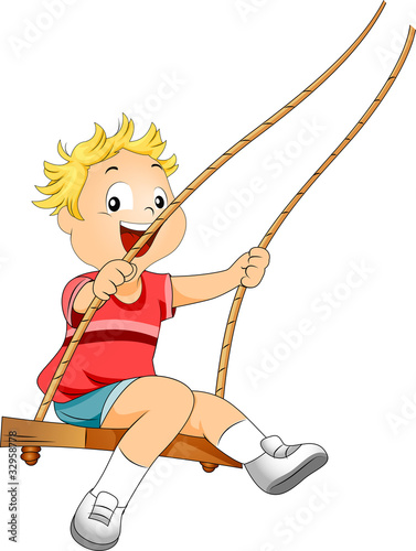 Kid on a Swing