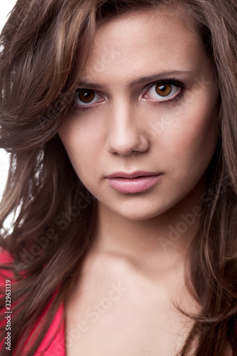 woman closeup face