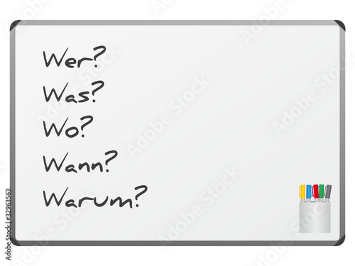 Wer? Was? Wo? Wann? Warum?