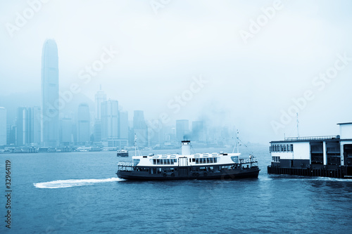 star ferry at victoria harbor