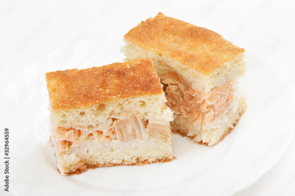 Pie with salmon Pie with salmon