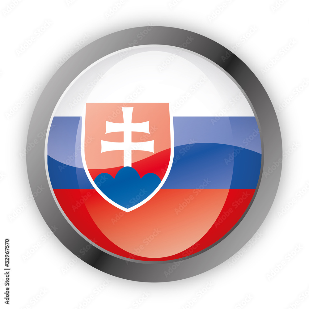 Fototapeta premium Button Europa - Slowakei Slovenská
