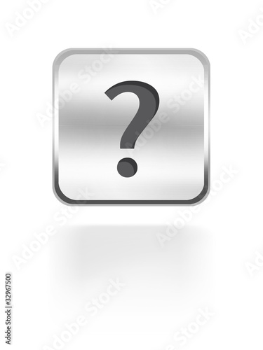 button aqua icon help