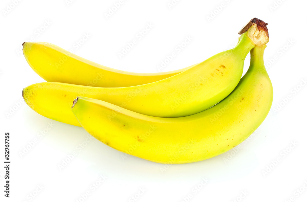 bananas  on white background