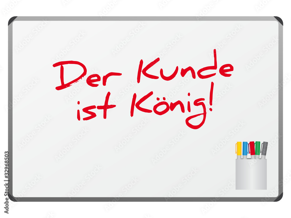 Der Kunde ist König! Stock Vector Adobe Stock