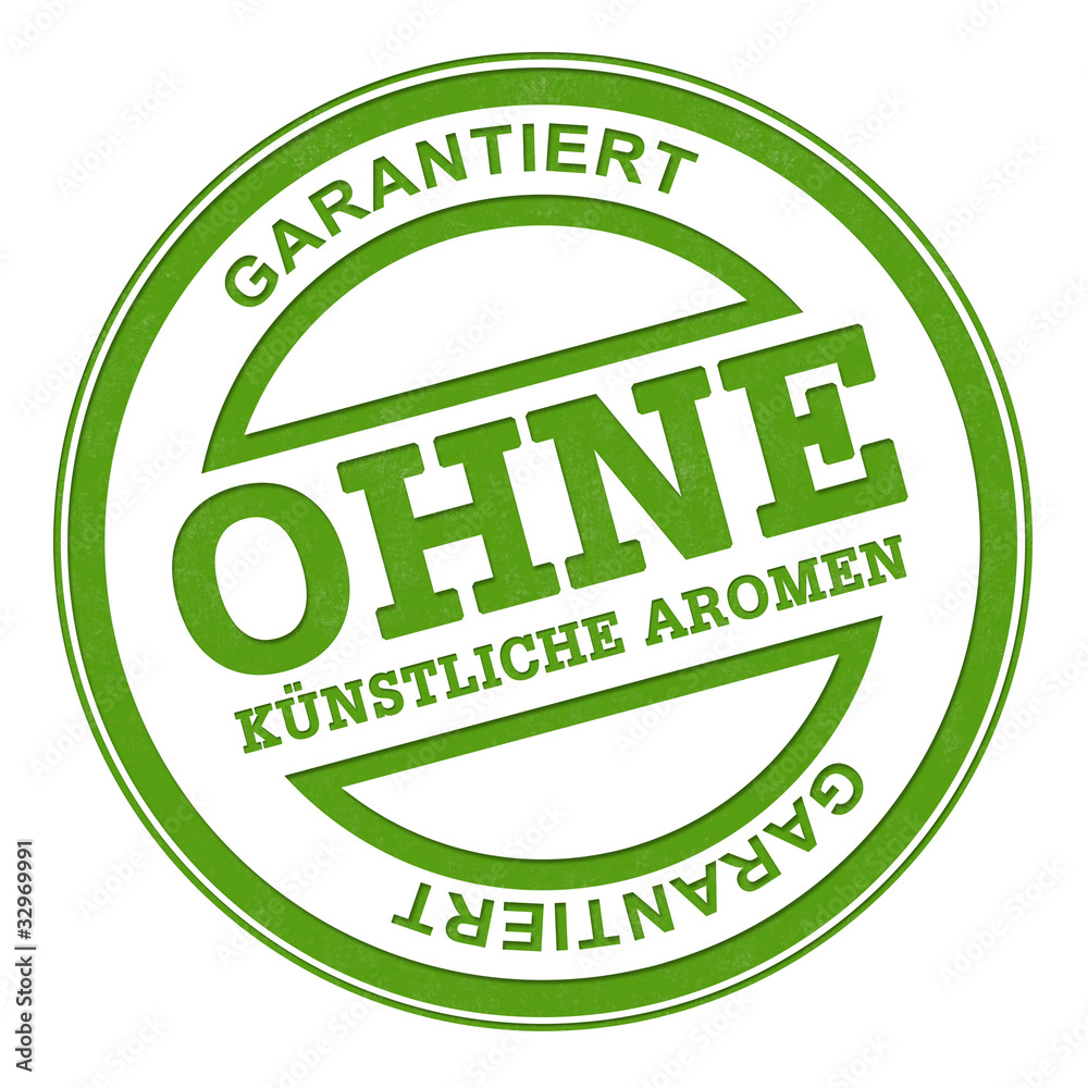 ohne künstliche aromen - stempel ohne künstliche aromen - stempel