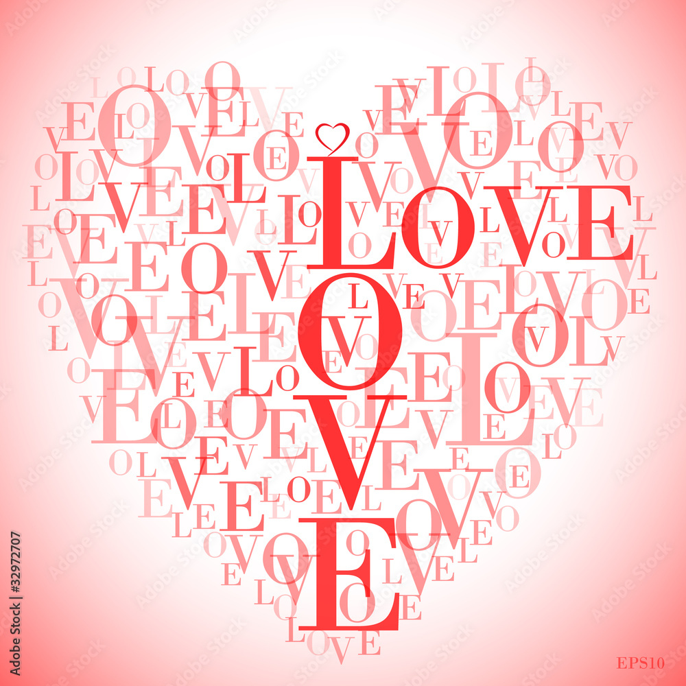 A heart made of words 