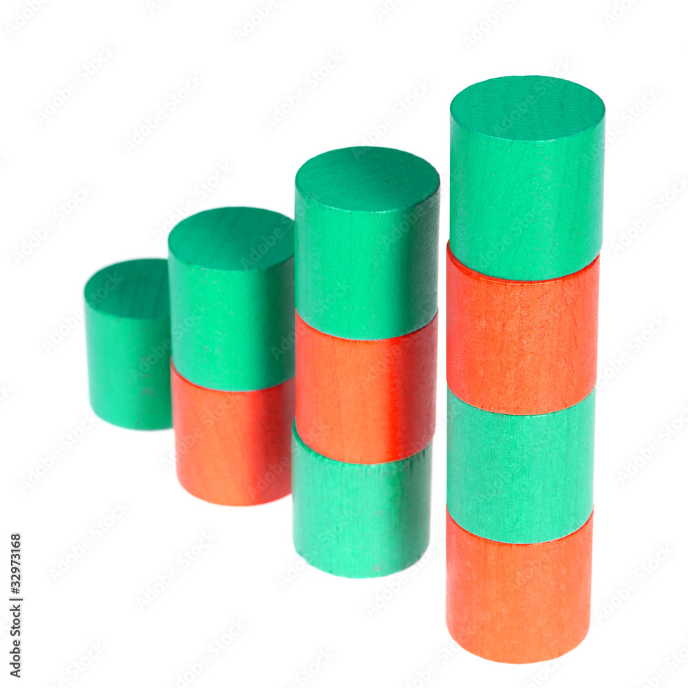 Wooden colour cylinders Wooden colour cylinders