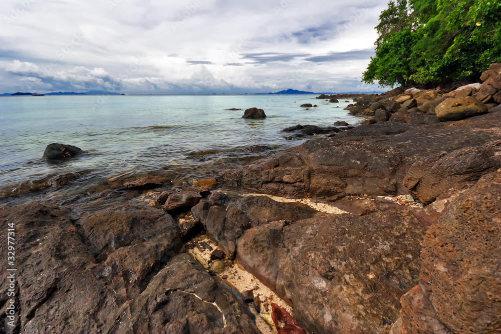 Exotic tropical beach.