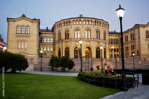 The Norwegian Parliament Building in Oslo