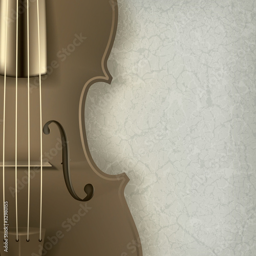 abstract grunge music background with violin