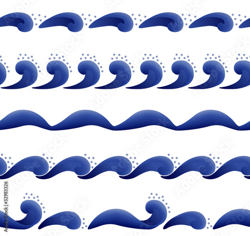 seamless decorative waves