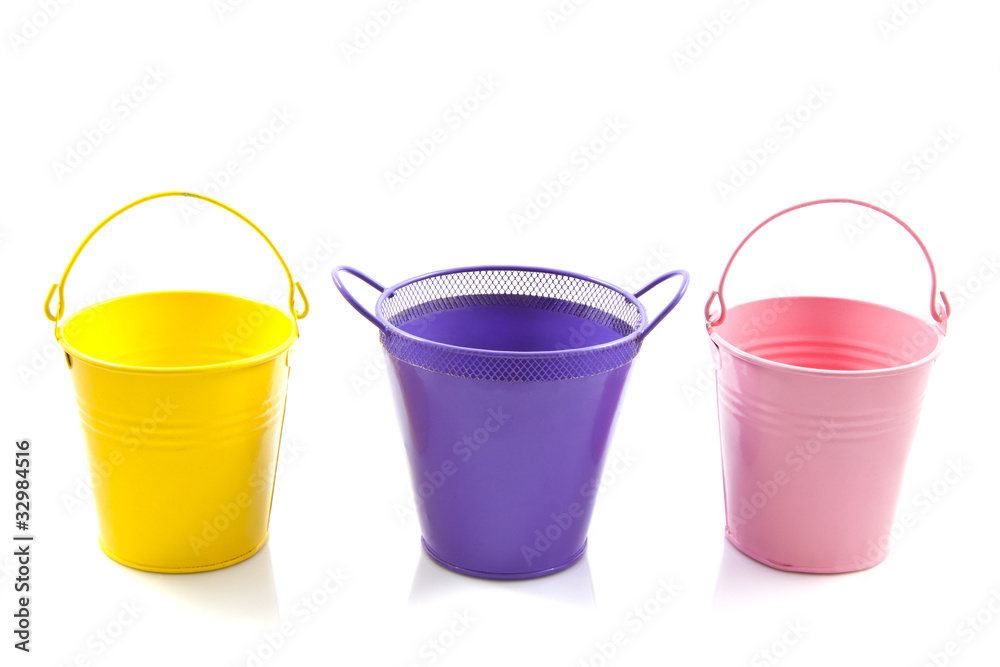 Colorful buckets Colorful buckets