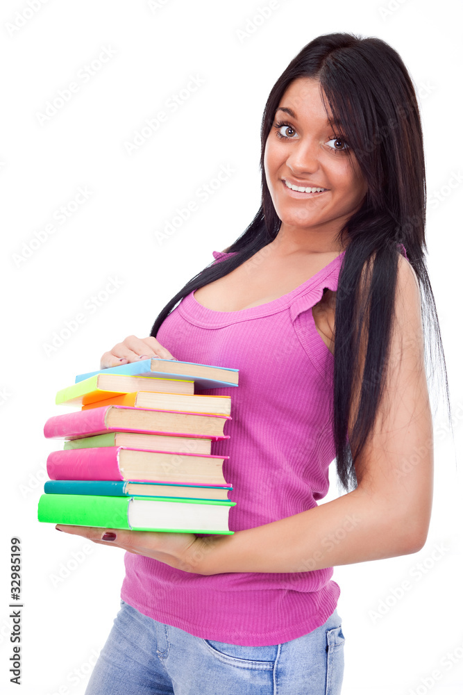 student holding books student holding books