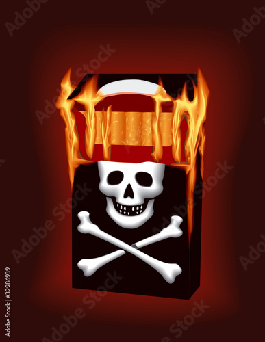 Mortally dangerous pack of cigarettes