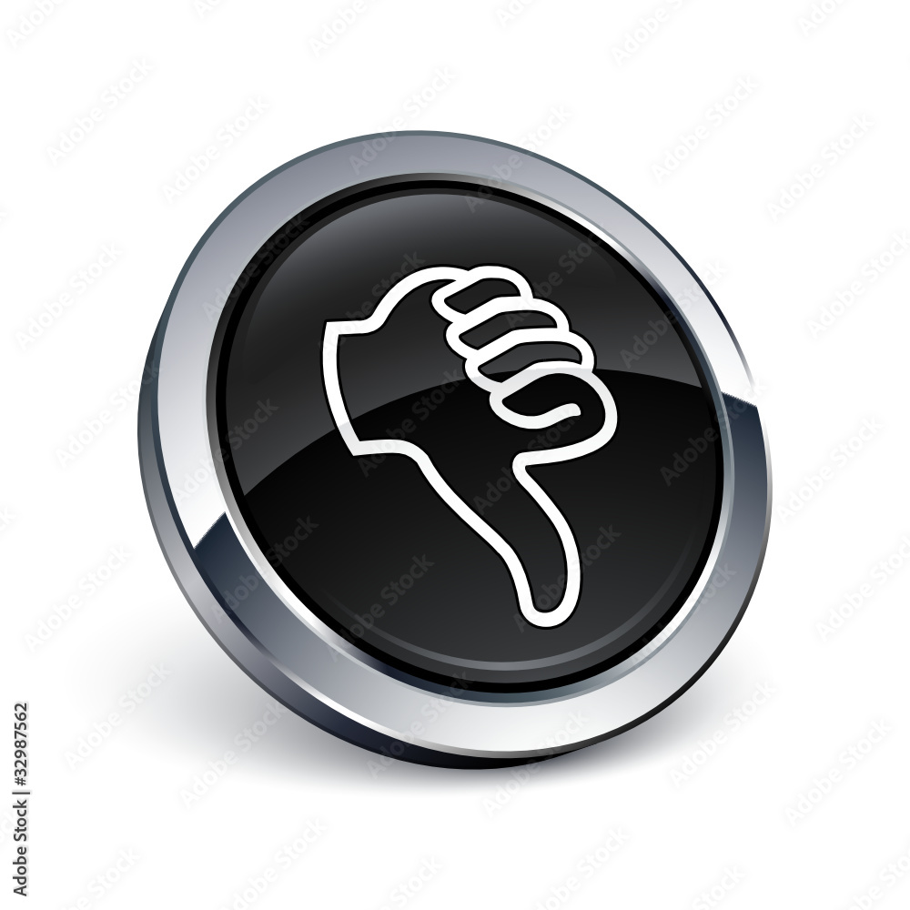 icône bouton internet pouce bas