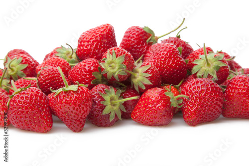 Fresh strawberry isolated on white.