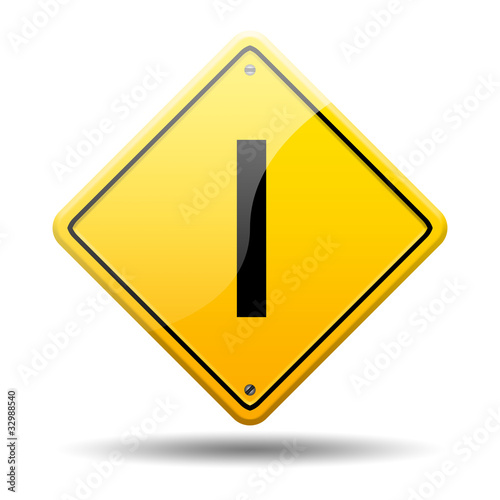 Free Download Señal amarilla letra I - GFXLoad