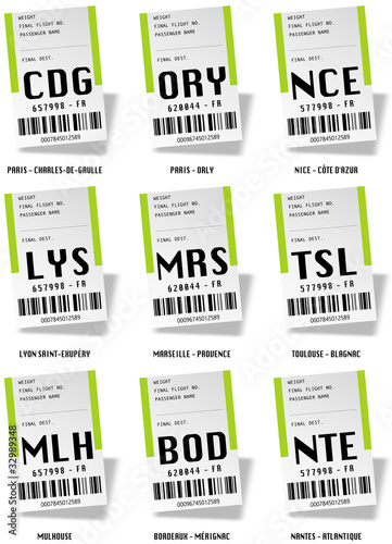 Airport tag bags - France 01