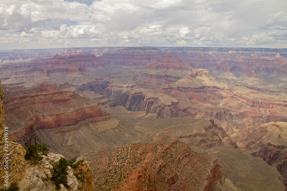 grand canyon and colorado river cloudscape, arizona, USA