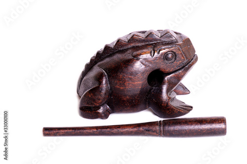 Wooden frog photo