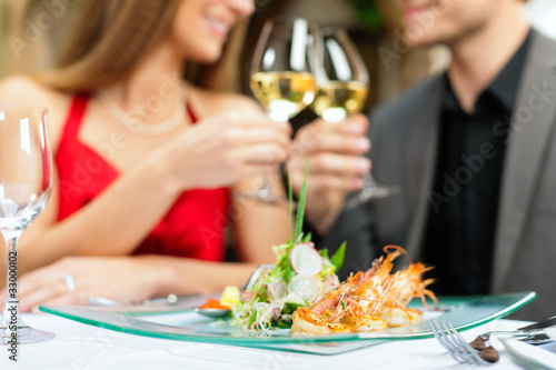 Abendessen oder Mittagessen in Restaurant