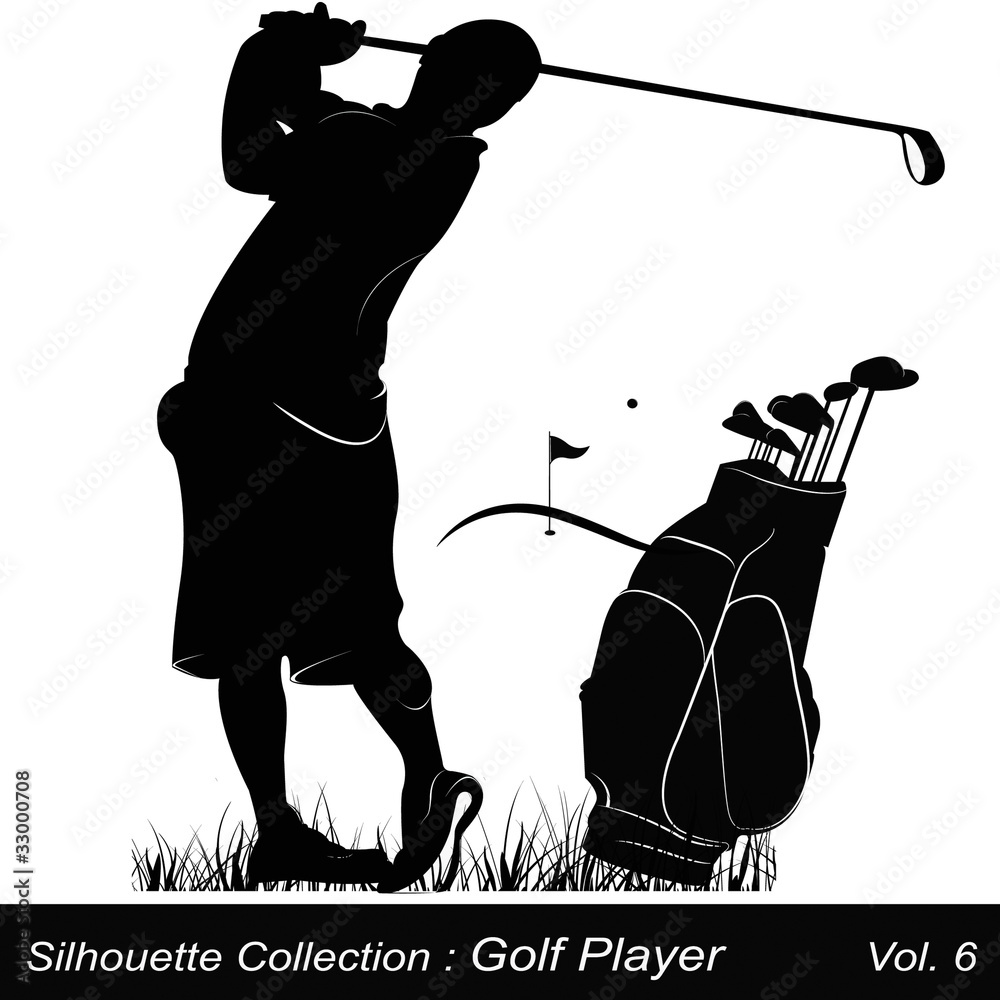Εκτύπωση καμβά Golf and golfer