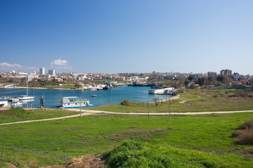 Acrylglasbilder Stadt am Wasser Karantinnaja Hafen in Sewastopol  © phant