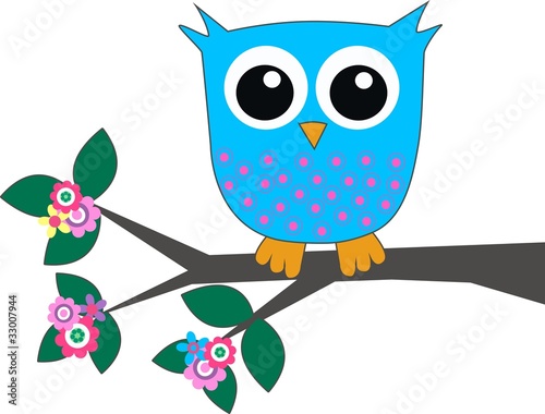 a cute little blue owl