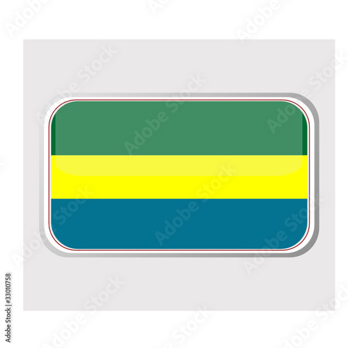 Free Download Flag of gabon in the form - GFXLoad
