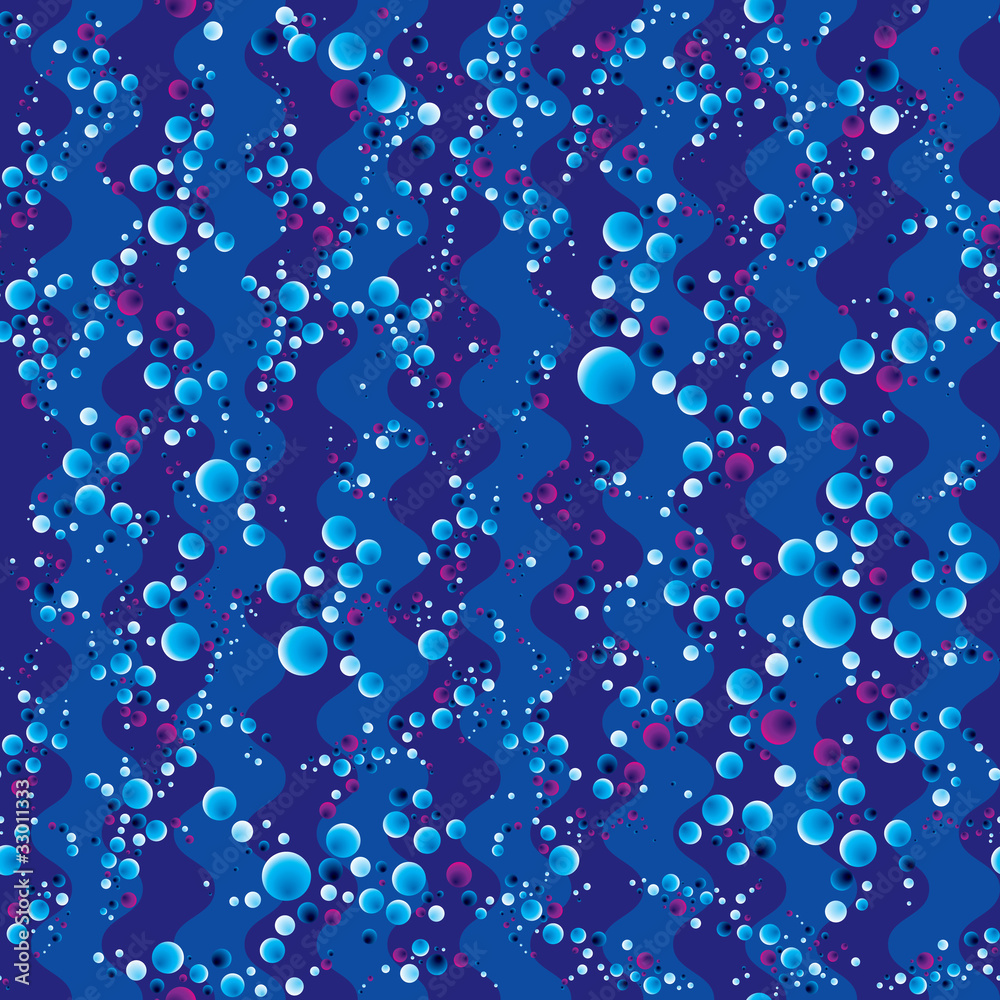 Bubbles seamless pattern. Vector repeat background. Bubbles seamless pattern. Vector repeat background.