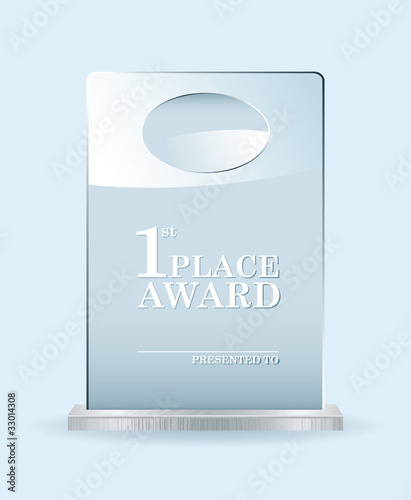 Glass award photo
