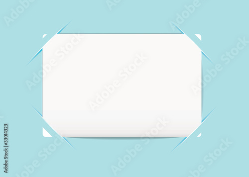 Business card blue holder