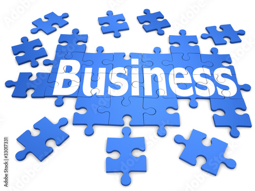 3d Business is a puzzle photo