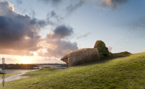 Bunker on the coastline, Gold Beach..