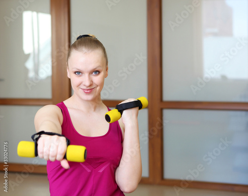 young woman doing sport