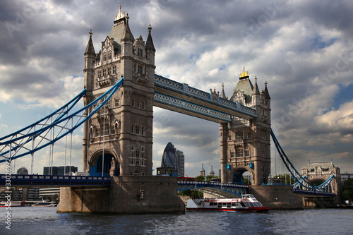 Famous Tower Bridge in London, UK