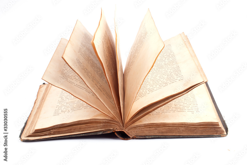 Fototapeta premium old open book