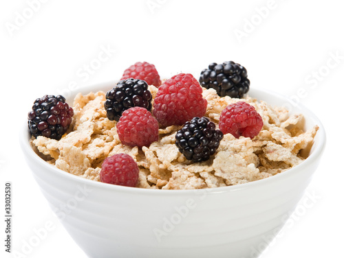 Bowl of muesli  with berries